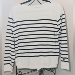 Women's CW Nautical Cotton Crewneck Sweater
